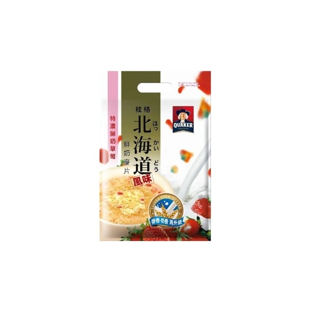 桂格 北海道草莓鮮奶麥片*12入/包