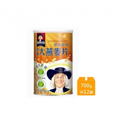 桂格 雙認證大燕麥片700g/箱(105元/罐)